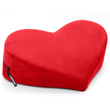 Load image into Gallery viewer, The Dungeon Store - Heart Wedge Pillow - Micro Velvet Red
