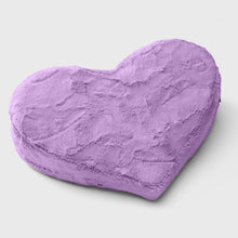 Load image into Gallery viewer, The Dungeon Store - Heart Wedge Pillow - FauxFur Purple