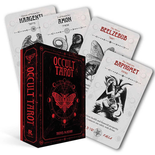 The Dungeon Store - Occult Tarot by Travis McHenry Box art and cards