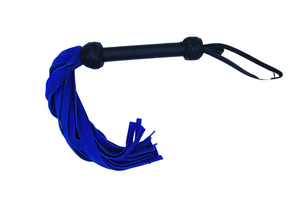 The Dungeon Store - Classic Blue Flogger full view