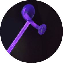 Load image into Gallery viewer, Violet Wand Glass Electrode - Double Mushroom
