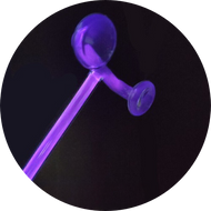 Violet Wand Glass Electrode - Double Mushroom