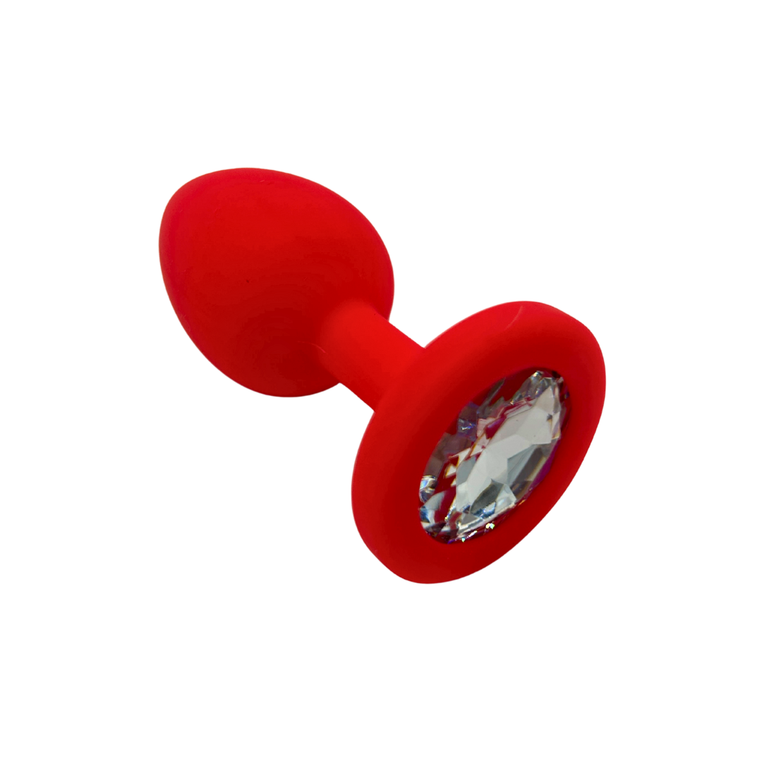 Butt Plug - Red Silicone – The Dungeon Store