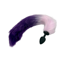 Load image into Gallery viewer, The Dungeon Store - Tailz -2 Tone Faux Fur Tailz – Silicone Plug