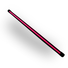 Load image into Gallery viewer, The Dungeon Store - Jester Stick Cane - Black/Hot Pink Full image