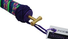 Load image into Gallery viewer, The Dungeon Store - Conductive Mardi Gras Parade Oh My! Flogger Handle Detail