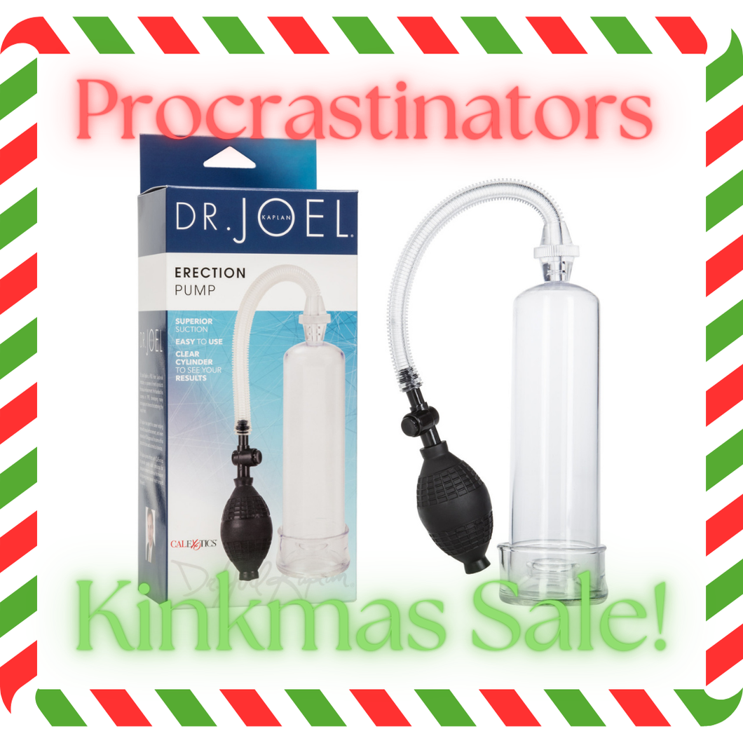 Procrastinators Kinkmas Sale - The Dungeon Store - Dr. Joel Kaplan - Erection Pump