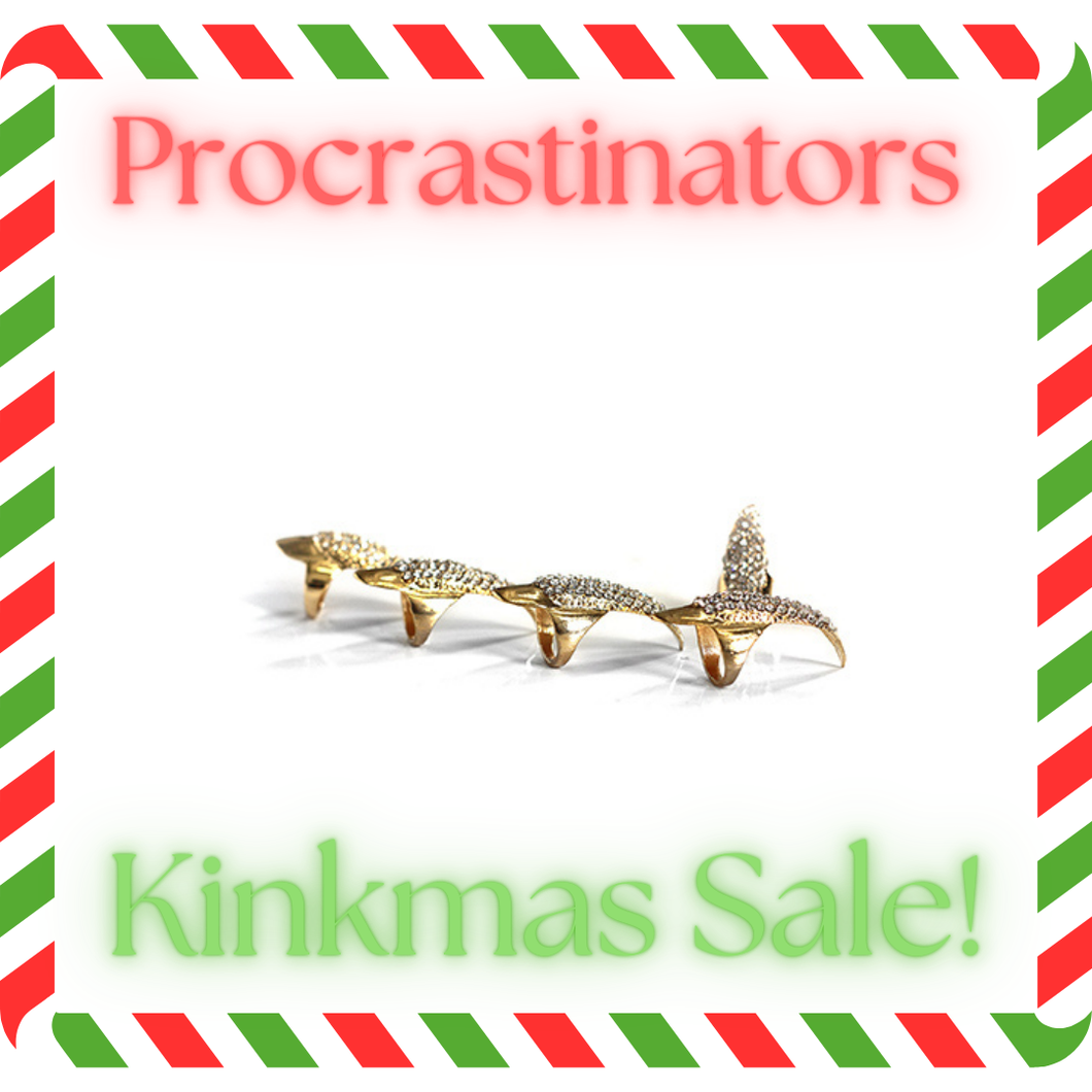 Procrastinators Kinkmas Sale - The Dungeon Store - Gold Cat Claws