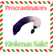 Load image into Gallery viewer, Procrastinators Kinkmas Sale -The Dungeon Store - Tailz -2 Tone Faux Fur Tailz – Silicone Plug