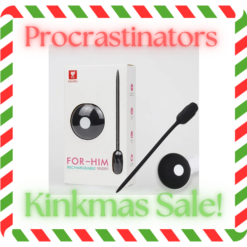 Procrastinators Kinkmas Sale - The Dungeon Store - Galaku ForHim Rechargeable Vibrating sound 