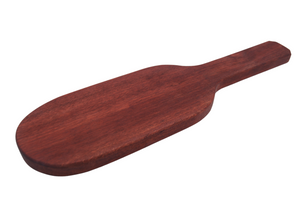 The Dungeon Store Stained Wooden Paddle- Dark Red/Brown Stain Top/Front