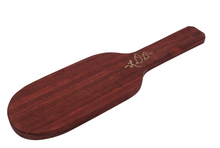 Load image into Gallery viewer, The Dungeon Store Stained Wooden Paddle- Dark Red/Brown Stain Back/Bottom