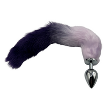 Load image into Gallery viewer, Tailz -2 Tone Faux Fur Tailz – Stainless Steel