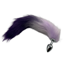 Load image into Gallery viewer, Tailz -2 Tone Faux Fur Tailz – Stainless Steel