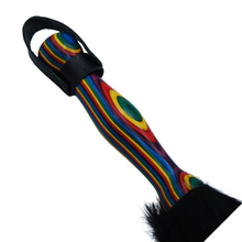 Load image into Gallery viewer,  The Dungeon Store- Weighted Rainbow Wood Bunny Thumper handle view