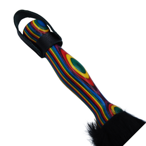  The Dungeon Store- Weighted Rainbow Wood Bunny Thumper handle view