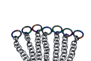 The Dungeon Store - Pendragon Rainbow Ring Chainmail flogger Rings