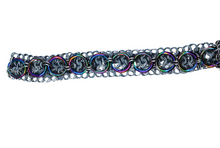 Load image into Gallery viewer, The Dungeon Store - Pendragon Rainbow Ring Chainmail Foldover Slapper/Fall(s) view