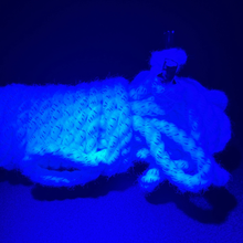Load image into Gallery viewer, The Dungeon Store - Black Light Conductive Rope - Neon Blue/white-Blacklight reactive