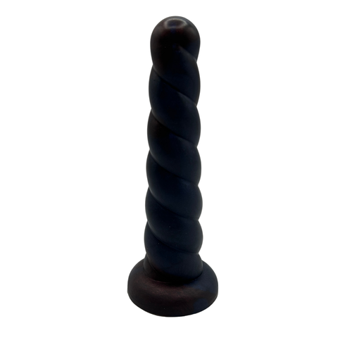 The Dungeon Store - Split Peaches Midnight Dream Small Unicorn Horn - Super Squish - Dark navy blue and dark bronze