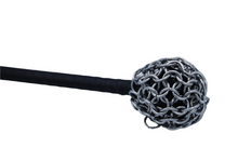 Load image into Gallery viewer, The Dungeon Store - Chainmail Bonk - Black Handled Ball Thumper Close upview