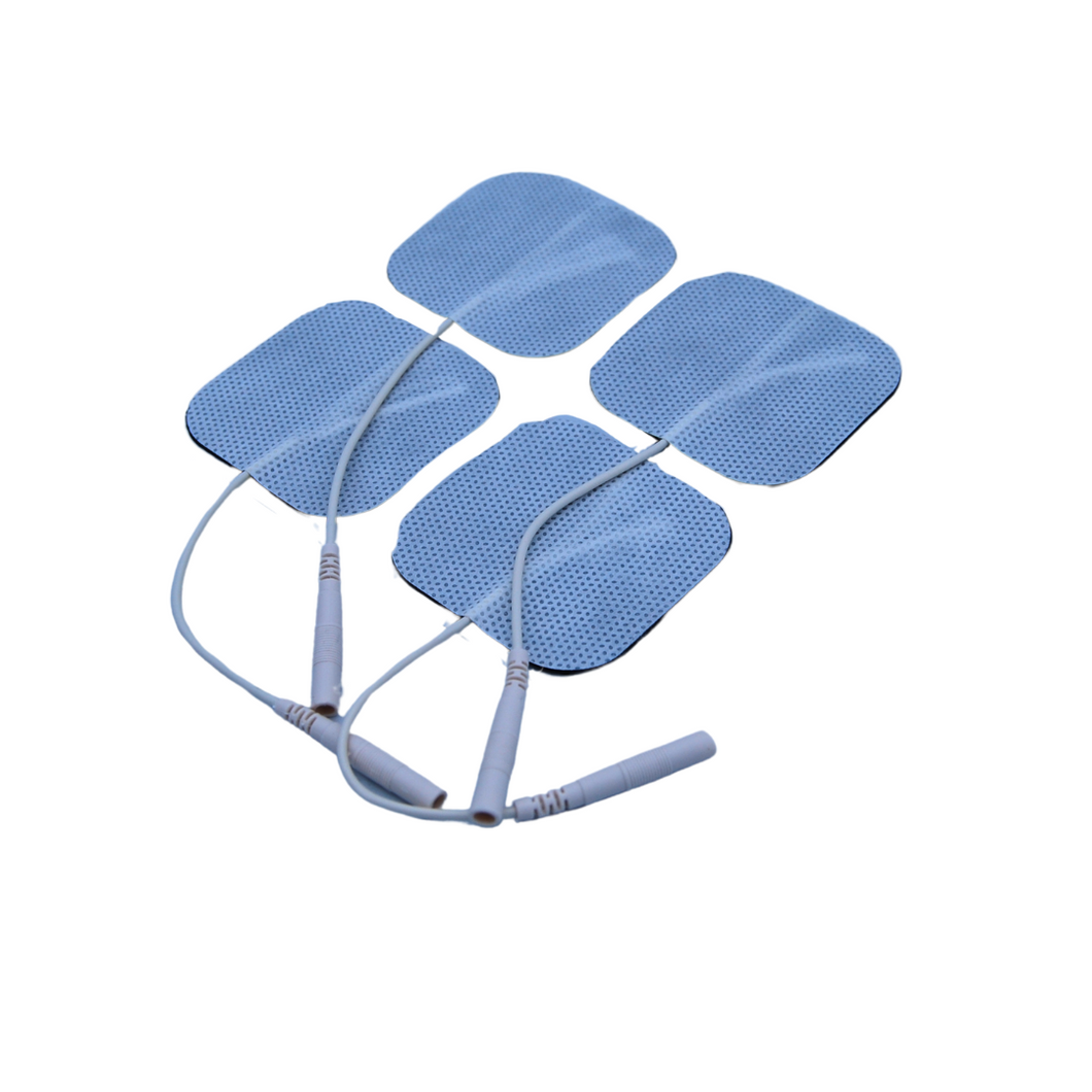 E-Stim Cloth Pads White 2x2