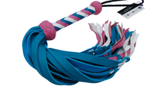 Load image into Gallery viewer, The Dungeon Store - Trans Pride Flogger Full view Back