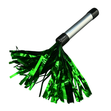 Load image into Gallery viewer, Dungeon Store Violet Wand Mylar Flogger Green