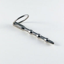Load image into Gallery viewer, Dungeon Store Stainless Steel Cum Thru Penis Plug - Torpedo with  Glans Ring