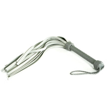 Load image into Gallery viewer, The Dungeon Store Leather and Neoprene Flogger Silver