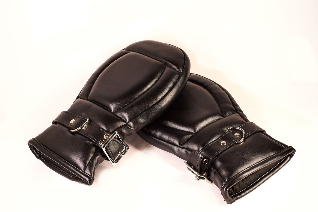 The Dungeon Story Leather Locking Mutt Mittsy Play Mitts