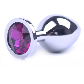 Butt Plug - Polished Metal - Deep Purple The Dungeon Store Butt Plug - Polished Metal - Deep Purple The Dungeon Store
