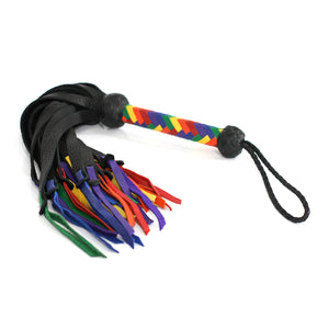 Dungeon Store Pride Leather Flogger